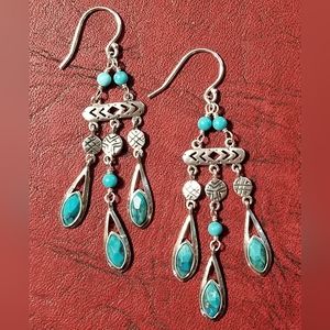 Silpada Sterling Silver & Turquoise Earrings